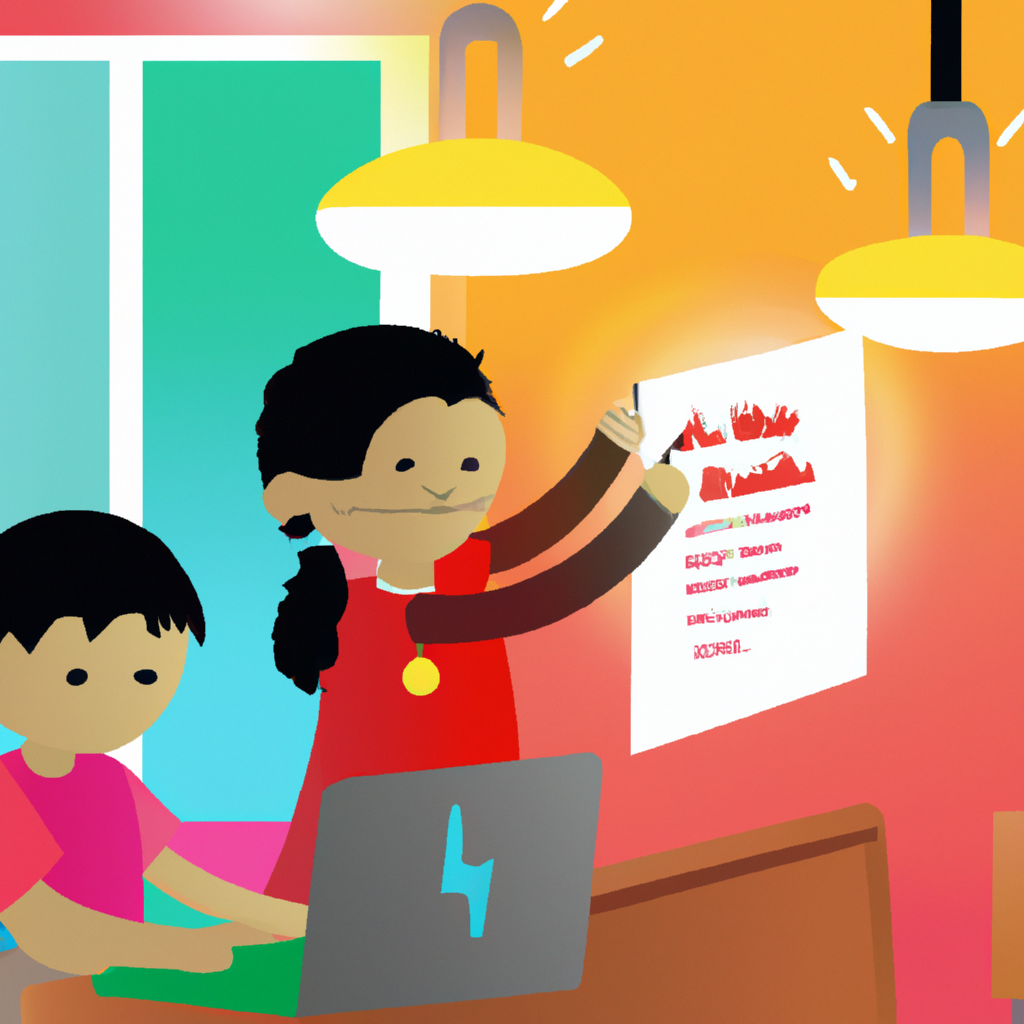 Kids coding illustration